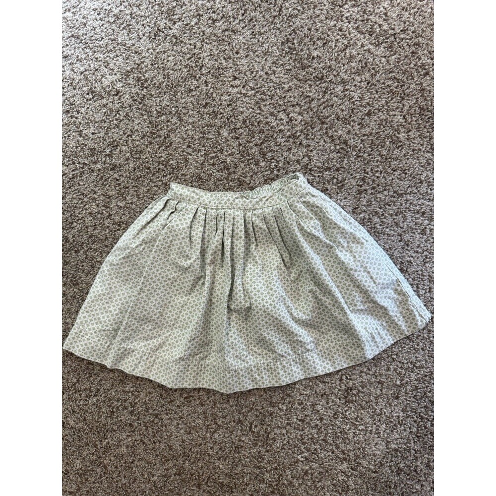 Tea Collection Girls 4T 100% Cotton Green Print Bubble Skort Pull On
